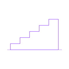 Buildings Stairs Line Tracing Svg Vector, Free Vectors File